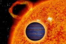 科学家探测到绕变星旋转的热木星