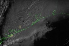 NASA最新公布德州上空出现的“闪电地图”