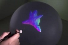 Spheree投影系统：可投射360度3D模型影像